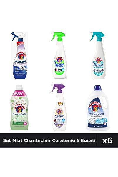 Chanteclair Set 6 Degresant și Detergent - 625ml, 600ml, 1575ml, 1800ml - Cur...