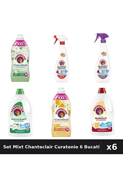 Chanteclair Set 6 Curatenie - Detergent 1575ml, Balsam 1800ml, Degresant 600ml