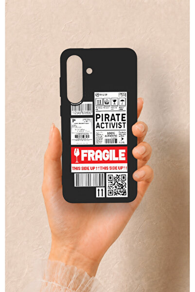 Vip Case Samsung S25Fe Uyumlu Fragile Desenli Silikon Kılıf