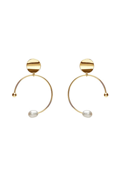 Lisa&Co. Cercei Aur Pearl on Circle
