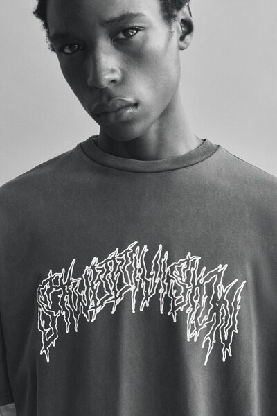 Pull & Bear Asit yıkamalı STWD tişört