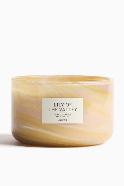 H&M Large scented candle in glass holder