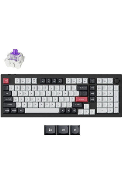 Keychron Q5 HE QMK Q5H-M1 Ασύρματο Μηχανικό Πληκτρολόγιο Gaming με Μαγνητικού...