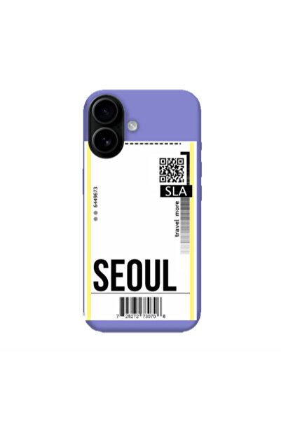 Other Apple Iphone 16 Seoul Travel More Purple Colored Silicone TPU Θήκη