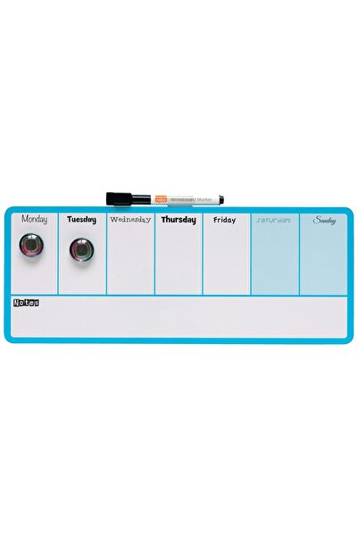 Nobo Planificator Magnetic Săptămânal 14*36 cm Albastru