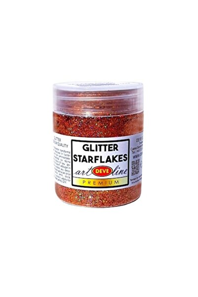 Deve Pigment glitter starflakes Holografic, art line DEVE, 50gr, sclipici aur...