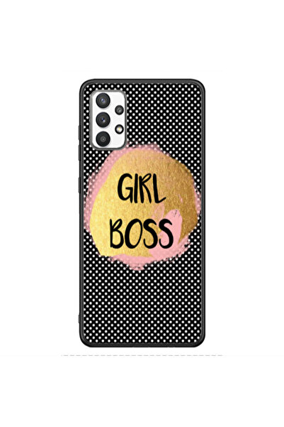 Other Samsung A32 4G Girl boss make up Black Glossy Θήκη