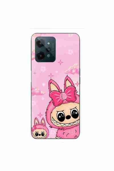 OEM Husa compatibila cu Realme C31 Silicon Gel Tpu Model Labubu Pink Fantasy