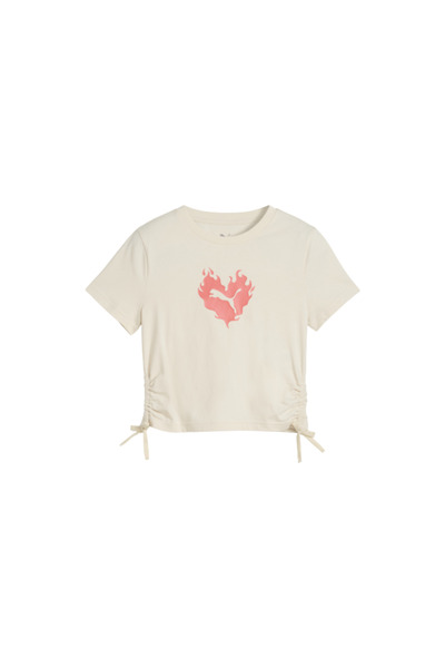 Puma Tricou cu nod FLAMING LOVE G Alpine Snow 685108-87