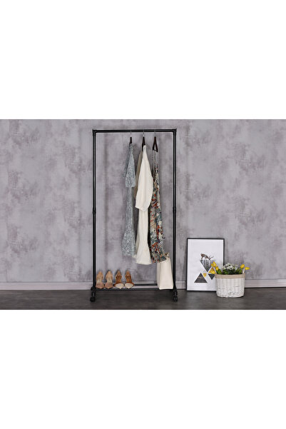 Target Home Κρεμάστρα-ράγα ρούχων Tres-1 μονή 74,5x41,5x157εκ. μαύρος σκελετό...