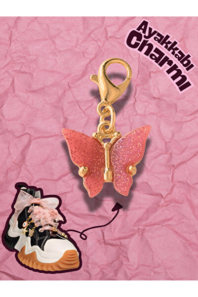 Hugs and Gifts Hugs & Gifts – Coquette Charm |   Peach Pink Butterfly Charm 🍑