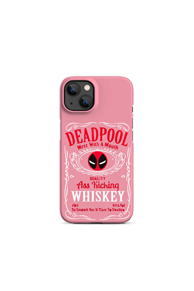 KaffCase İphone 13-14-15 Uyumlu Deadpool Tasarımlı Telefon Kılıfı