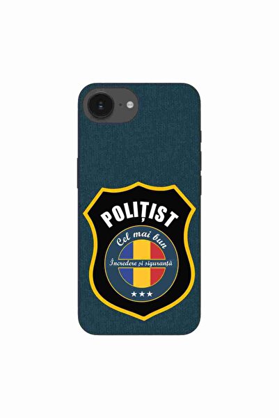 OEM Калъф, съвместим с Apple iPhone 16e, от силиконов гел TPU, модел Полицай