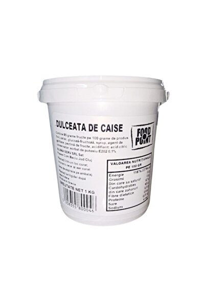 Foodpoint Dulceață de caise, Food Point, 85% fructe, 1kg