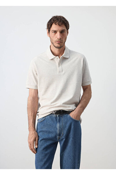 MANGO Man Regular kesim pamuklu pike polo gömlek