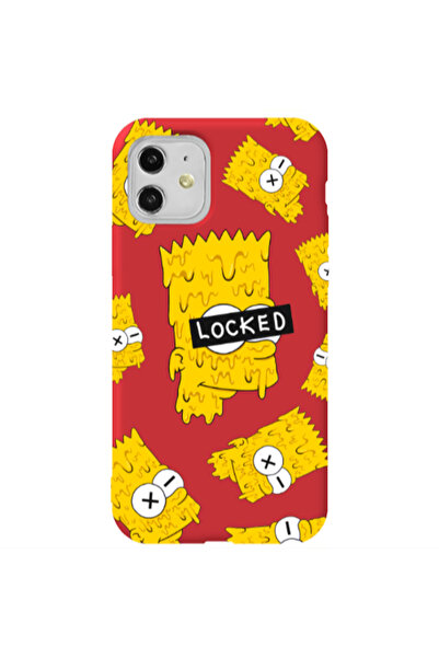 Other Apple iPhone 11 Bart Simpson Red Colored Silicone TPU Θήκη
