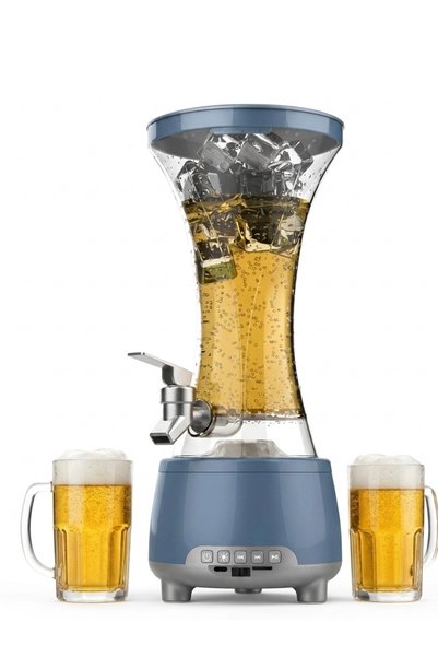 SHYA Dozator de Băuturi Multifuncțional PartyTower – Cu Boxă Bluetooth, Lumini Ambientale LED și Microfon Inclus
