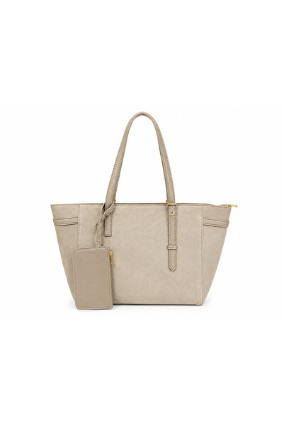 BagsBunny Kadın Süet Omuz Çantası Büyük Boy Tote Çanta