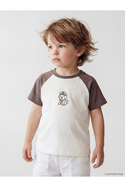 LC Waikiki Nevavm Printed Baby Boy T-Shirt with Difference