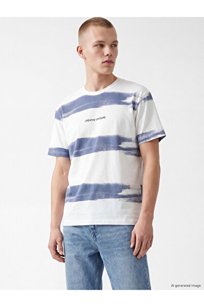 LC Waikiki Vizyon New Season Standard Fit Crew Neck Printed Men's T-Shirt