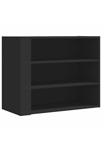 vidaxl Dulap de perete, negru, 75x35x60 cm, lemn prelucrat