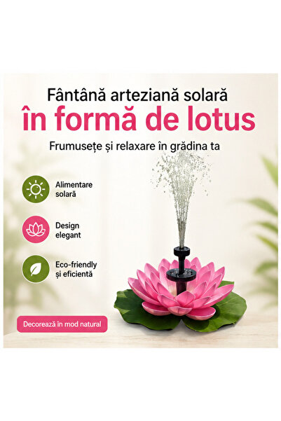 OEM Fantana arteziana solara, forma de lotus