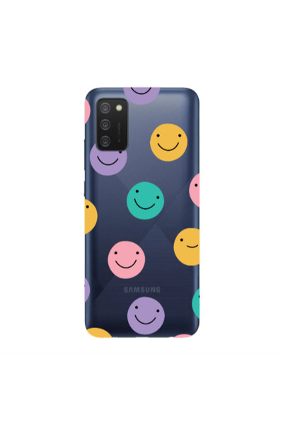 Other Samsung A02s Colorful smiles Transparent Silicone TPU Θήκη