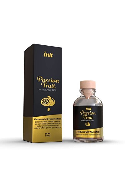 İntt MASSAGE GEL PASSION FRUIT GLASS BOTTLE 30ML + BOX