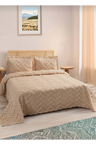 EZONA İceberg Çift Kişilik 3 parça Pike Takımı 240 x 250 cm ( 2 adet yastık k...