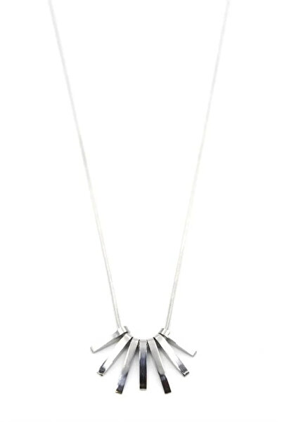 Marsilyan Nvdn- Ieg - Bar Necklace - Silver Iegrs-Nvdn1