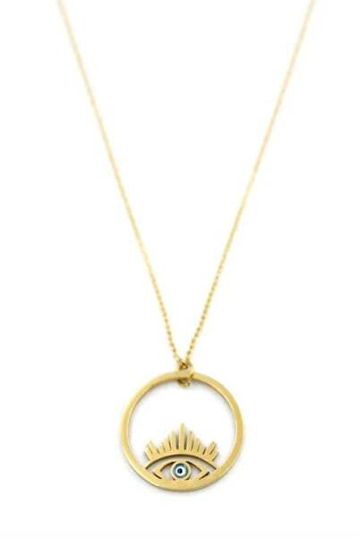 Marsilyan Nvdn- Ieg - Eye Necklace - Gold Iegrs-Nvdn1