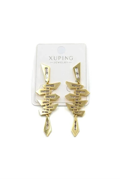 Marsilyan Nvdn- Ieg - Stone Earrings - Gold Iegrs-Nvdn1