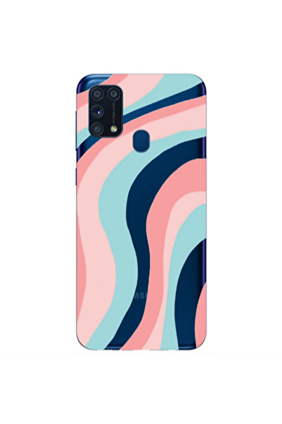 Other Samsung M31 Colored lines Transparent Silicone TPU Θήκη