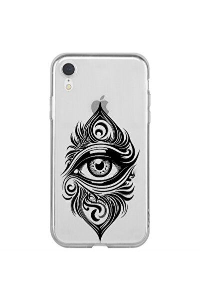 Other Apple iPhone Xr Eye patterned drawing Transparent Silicone TPU Θήκη