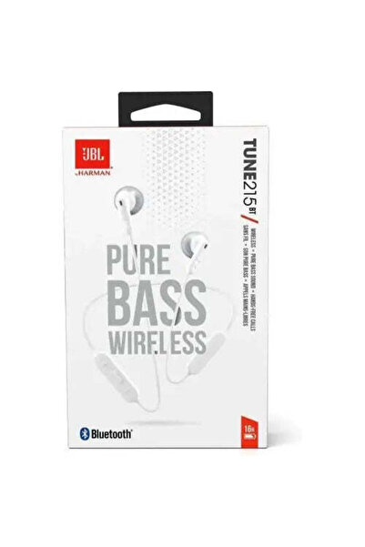 JBL Căști wireless Tune 215, Bluetooth 5.0, 130 mAh, albe