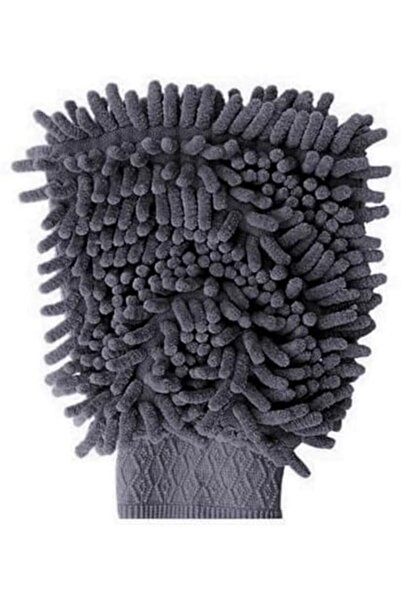 Yıldızan Terra Organik Microlux Chenille Microfiber Car Wash Glove, Gray Colo...