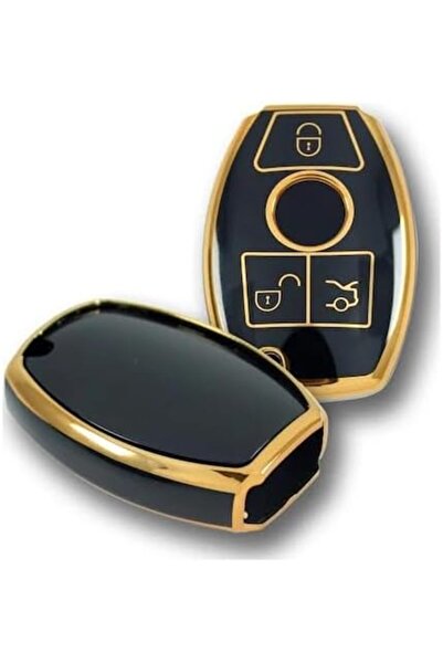 Yıldızan غطاء مفتاح فاخر من Terra Organik AutoHan Keys، أسود-ذهبي، مطلي، لطرا...