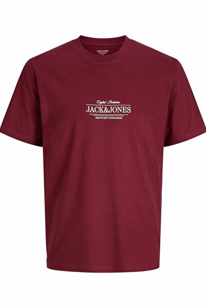 Jack & Jones JORCASSIS Минималистична мъжка тениска с кръгло деколте, къс рък...