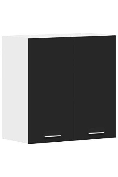 vidaxl Dulap suspendat “Lyon”, negru, 60 x 31 x 60 cm, lemn prelucrat