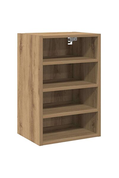 vidaxl “Riga” hanging cabinet, handcrafted oak, 40x29.5x60 cm