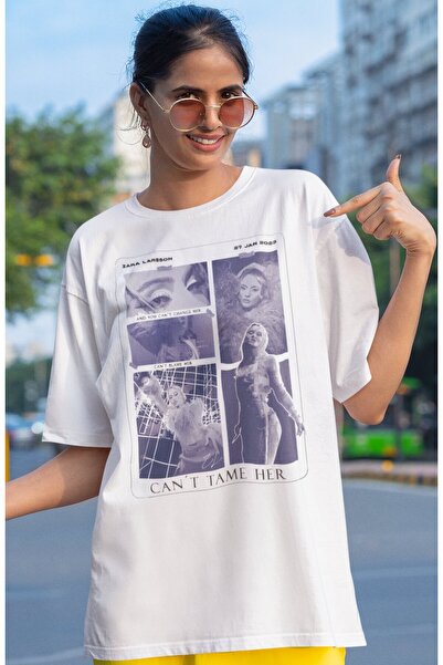SEVBANO Zarıa Larsson Singer Printed Unisex Oversize T-Shirt
