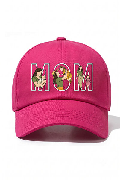 l'eivor MOM - Pălărie din bumbac imprimată cu design special pentru mamă și f...