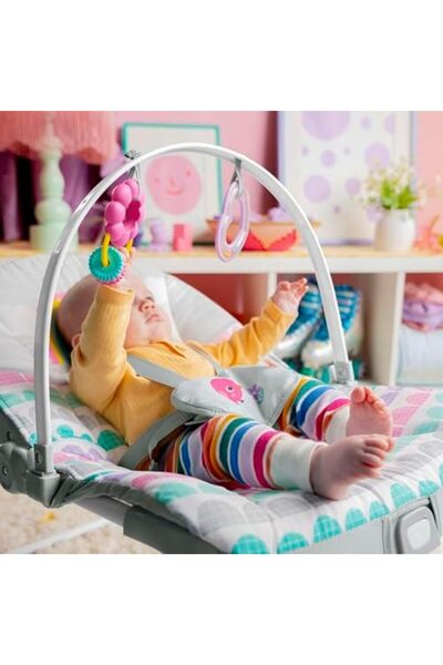 Yıldızan dekordelisi store Bright Starts Rosy Bebek Salıncağı Titreşimli, Kız...