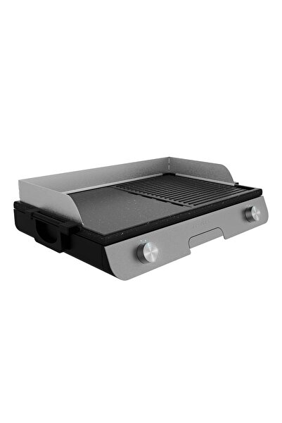 CECOTEC Elektrikli masa ızgarası PerfectRoast 3000 Inox. 3000 W, Mixta ızgara...