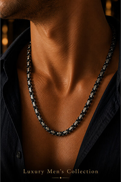 Jack Ferrero Luxury Men's Collection Çelik Kolye