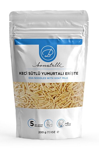 Bonatelli Keçi Sütlü Yumurtalı Erişte 200 G