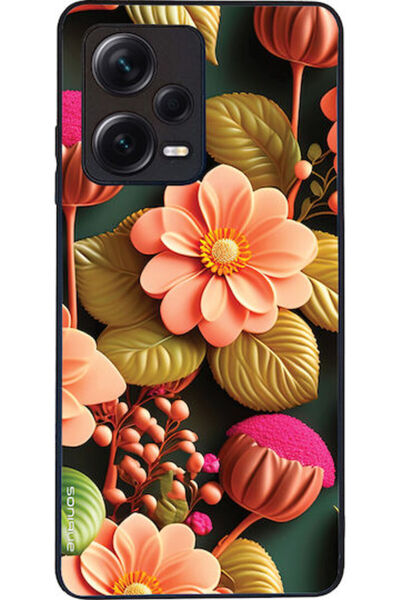 Other Θήκη Sonique Σειράς 3D Λουλουδιών για Xiaomi Redmi Note 12 Pro Plus Σαλμόν