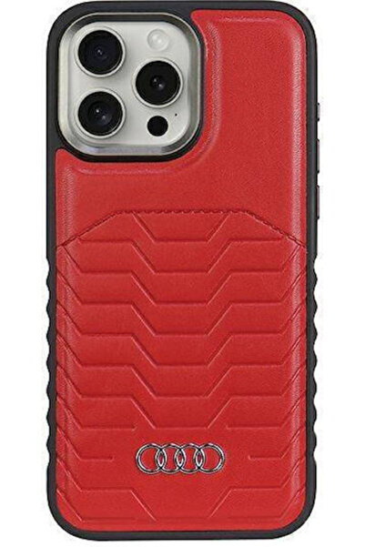 OEM Husă spate Piele sintetică / Piele / Plastic Roșu (iPhone 14 Pro) Cod: AU...