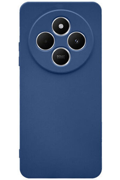 OEM Matt Back Cover Silicone Blue (Redmi 14C / Poco C75)