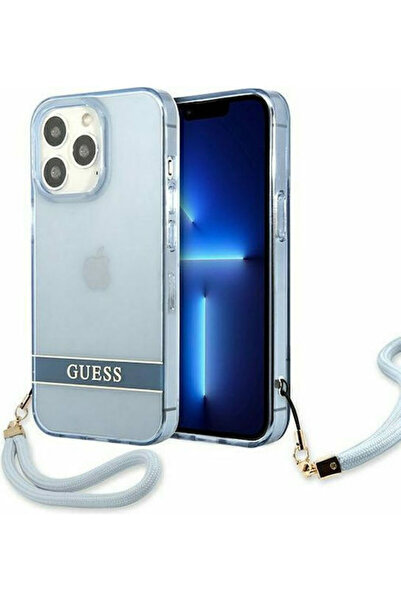 Guess Πίσω Κάλυμμα Πλαστικό Μπλε (iPhone 13 Pro) Κωδικός: GUHCP13LHTSGSB